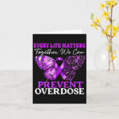 Jedes Leben ist wichtig, um eine Überdosierung zu  Karte (Gelbe Blume)