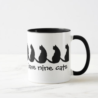 Jedes Leben sollte 9 Katzen haben Tasse