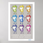 Jedes Leben sollte neun Katzen haben Poster (Vorne)