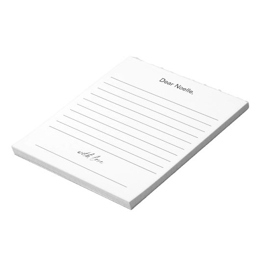 JEDES LEIGTE Time Kapsel Baby Shower Notepad Notizblock (Rotiert)