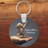 Jedes LIFE ist Wertvoll - Schlüsselanhänger erreic (Vorderseite)