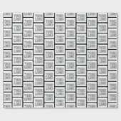 Jedes Logo oder Bild, einfach, modernes, sich wied Geschenkpapier (Flach)