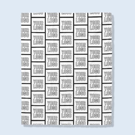 Jedes Logo oder Bildwiederholungsmuster Fleecedecke