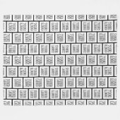 Jedes Logo oder Bildwiederholungsmuster Fleecedecke (Vorderseite (Horizontal))