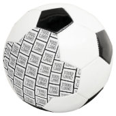 Jedes Logo oder Bildwiederholungsmuster Fußball (Dreiviertel)