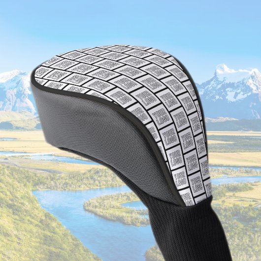 Jedes Logo oder Bildwiederholungsmuster Golf Headcover