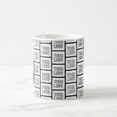 Jedes Logo oder Bildwiederholungsmuster Kaffeetasse (Mittel)
