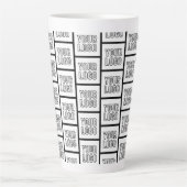 Jedes Logo oder Bildwiederholungsmuster Milchtasse (Vorderseite)