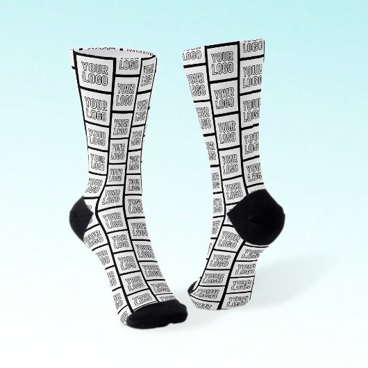 Jedes Logo oder Bildwiederholungsmuster Socken