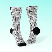 Jedes Logo oder Bildwiederholungsmuster Socken