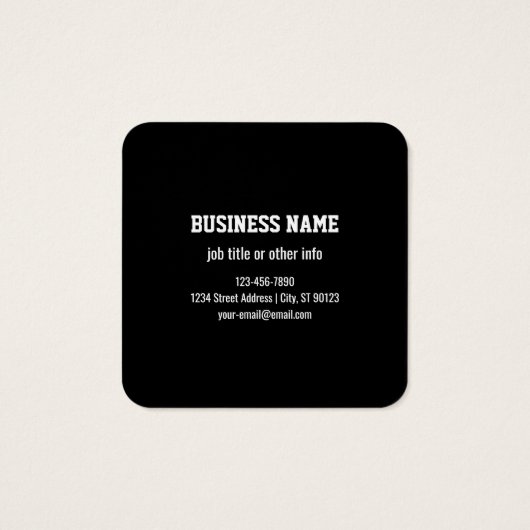 Jedes Logo oder hochgeladenes Bild | Muster (Rückseite)