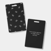 Jedes Logo oder hochgeladenes Bild | Muster Ausweis (Front & Back)