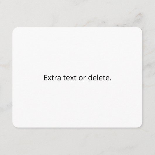 Jedes Logo oder hochgeladenes Bild | Muster Begleitkarte (Rückseite)