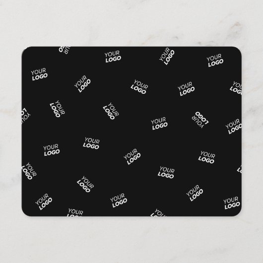 Jedes Logo oder hochgeladenes Bild | Muster Begleitkarte (Vorderseite)