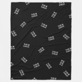 Jedes Logo oder hochgeladenes Bild | Muster Fleecedecke (Vorderseite)