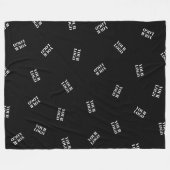 Jedes Logo oder hochgeladenes Bild | Muster Fleecedecke (Vorderseite (Horizontal))