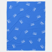 Jedes Logo oder hochgeladenes Bild | Muster Fleecedecke (Vorderseite)