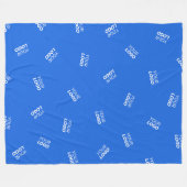 Jedes Logo oder hochgeladenes Bild | Muster Fleecedecke (Vorderseite (Horizontal))