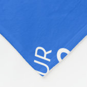 Jedes Logo oder hochgeladenes Bild | Muster Fleecedecke (Ecke)