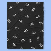 Jedes Logo oder hochgeladenes Bild | Muster Fleecedecke