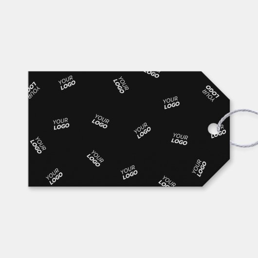 Jedes Logo oder hochgeladenes Bild | Muster Geschenkanhänger (Vorderseite (Horizontal))