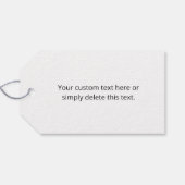 Jedes Logo oder hochgeladenes Bild | Muster Geschenkanhänger (Rückseite Horizontal)