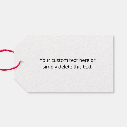 Jedes Logo oder hochgeladenes Bild | Muster Geschenkanhänger (Rückseite Horizontal)