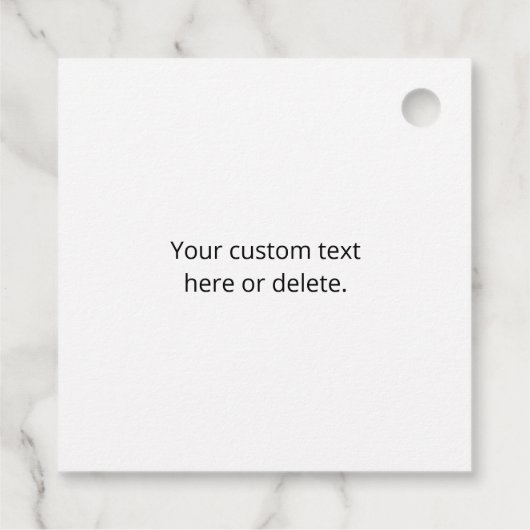 Jedes Logo oder hochgeladenes Bild | Muster Geschenkanhänger (Rückseite)