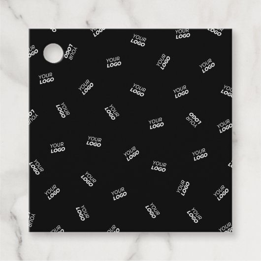 Jedes Logo oder hochgeladenes Bild | Muster Geschenkanhänger (Vorderseite)