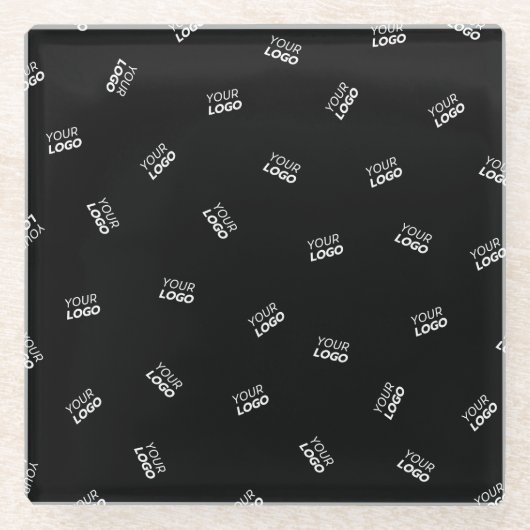 Jedes Logo oder hochgeladenes Bild | Muster Glasuntersetzer (Vorderseite)