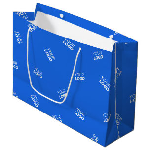 Jedes Logo oder hochgeladenes Bild Muster Große Geschenktüte