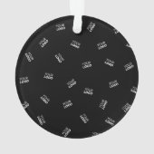 Jedes Logo oder hochgeladenes Bild | Muster Ornament (Rückseite)