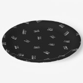 Jedes Logo oder hochgeladenes Bild | Muster Pappteller (Schrägansicht)