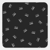 Jedes Logo oder hochgeladenes Bild | Muster Quadratischer Aufkleber (Vorderseite)