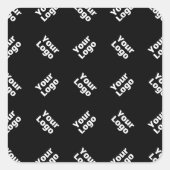 Jedes Logo oder hochgeladenes Bild | Muster Quadratischer Aufkleber (Vorderseite)