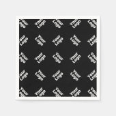 Jedes Logo oder hochgeladenes Bild | Muster Serviette (Vorderseite)