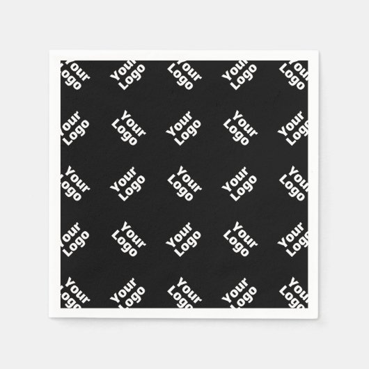 Jedes Logo oder hochgeladenes Bild | Muster Serviette (Vorderseite)