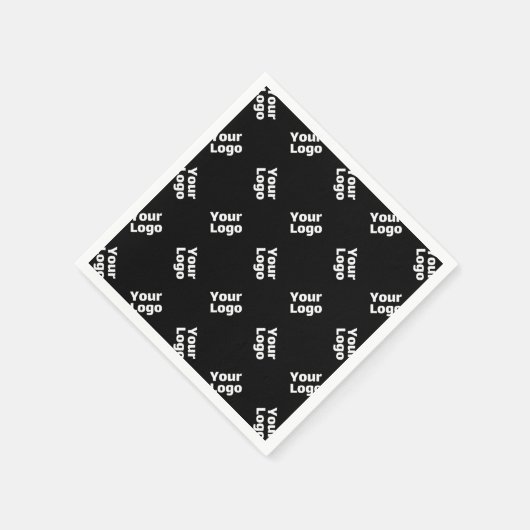 Jedes Logo oder hochgeladenes Bild | Muster Serviette (Ecke)