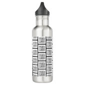 Jedes Logo oder jedes Bildwiederholmuster Edelstahlflasche (Links)