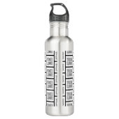 Jedes Logo oder jedes Bildwiederholmuster Edelstahlflasche (Rückseite)