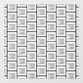 Jedes Logo oder jedes Bildwiederholmuster Fensteraufkleber (Blatt)