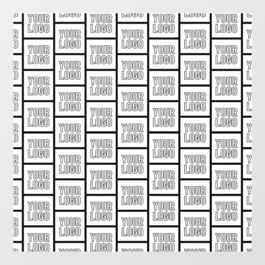 Jedes Logo oder jedes Bildwiederholmuster Fensteraufkleber (Blatt)