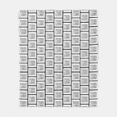 Jedes Logo oder jedes Bildwiederholmuster Fleecedecke (Vorderseite)