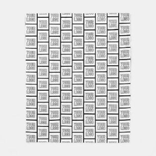 Jedes Logo oder jedes Bildwiederholmuster Fleecedecke