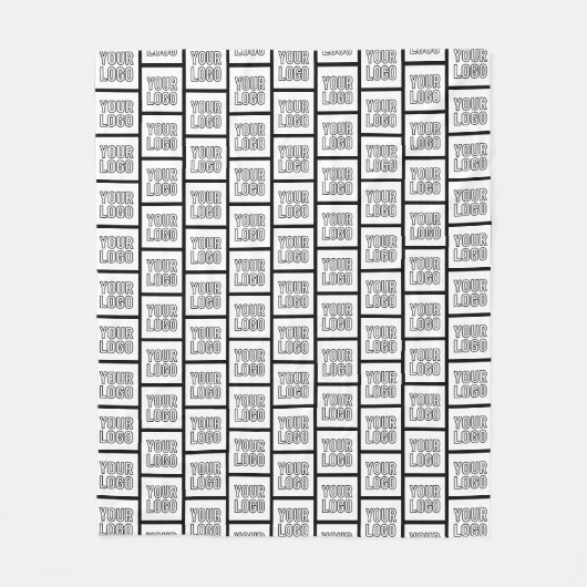 Jedes Logo oder jedes Bildwiederholmuster Fleecedecke (Vorderseite)