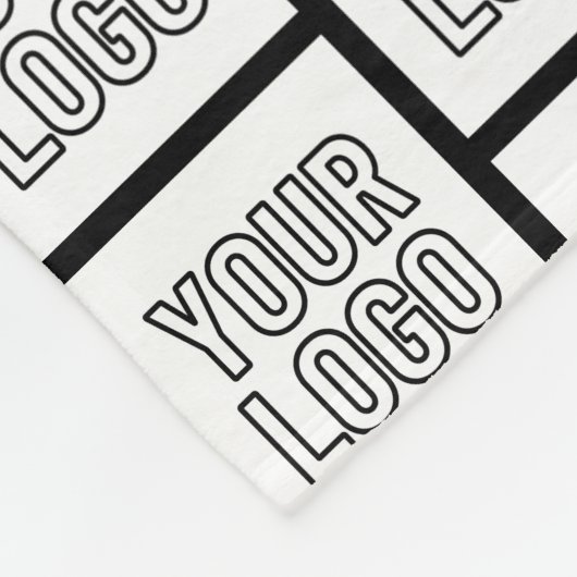Jedes Logo oder jedes Bildwiederholmuster Fleecedecke (Ecke)