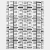 Jedes Logo oder jedes Bildwiederholmuster Fleecedecke (Vorderseite)