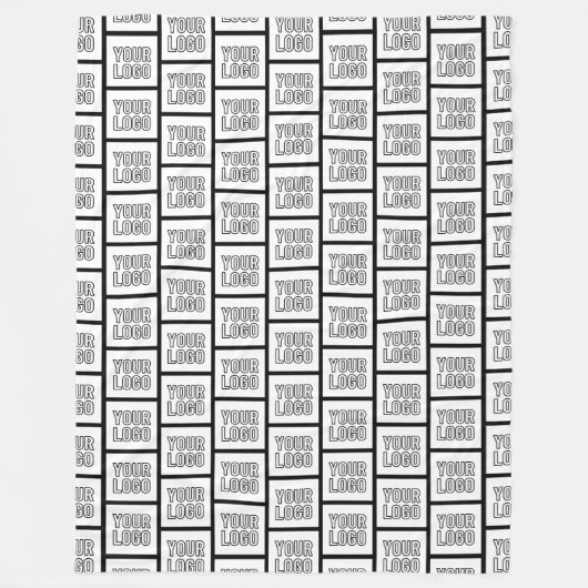 Jedes Logo oder jedes Bildwiederholmuster Fleecedecke (Vorderseite)