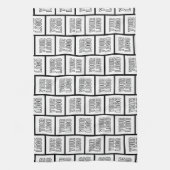 Jedes Logo oder jedes Bildwiederholmuster Geschirrtuch (Vertikal)