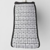 Jedes Logo oder jedes Bildwiederholmuster Golf Headcover (Rotieren 90)